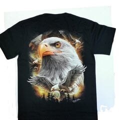 Marškinėliai trumpomis rankovėmis White-headed eagle kaina ir informacija | Vyriški marškinėliai | pigu.lt