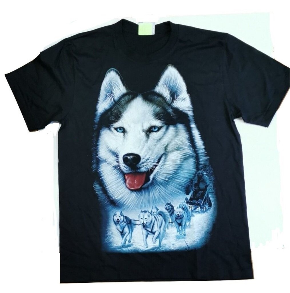 Marškinėliai trumpomis rankovėmis Sibiro haskis kaina ir informacija | Vyriški marškinėliai | pigu.lt