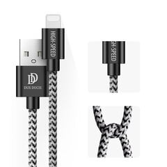 Dux Ducis K-ONE Series set 5x USB - Lightning nylon cable (2x 1 m, 2x 2 m, 1x 3 m) 2 A black цена и информация | Кабели для телефонов | pigu.lt