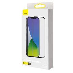 Apsauginis stiklas Baseus 2x Full screen 0,3 mm tempered glass with a frame skirtas iPhone 12 Pro / iPhone 12 kaina ir informacija | Apsauginės plėvelės telefonams | pigu.lt