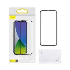 Apsauginis stiklas Baseus 2x Full screen 0,3 mm tempered glass with a frame skirtas iPhone 12 Pro / iPhone 12 kaina ir informacija | Apsauginės plėvelės telefonams | pigu.lt