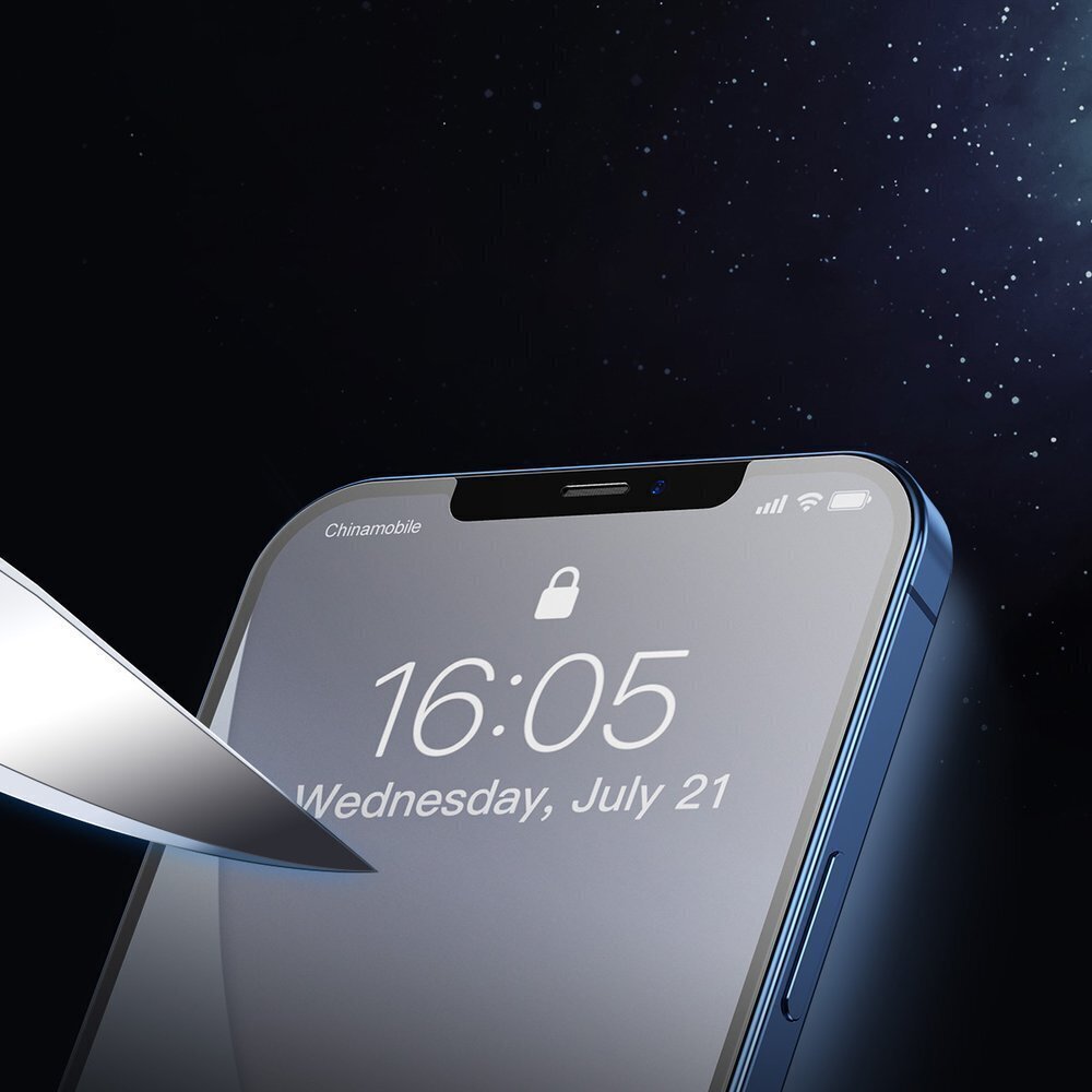 Baseus 2x frosted tempered apsauginis stiklas skirtas Apple iPhone 12 Pro Max kaina ir informacija | Apsauginės plėvelės telefonams | pigu.lt