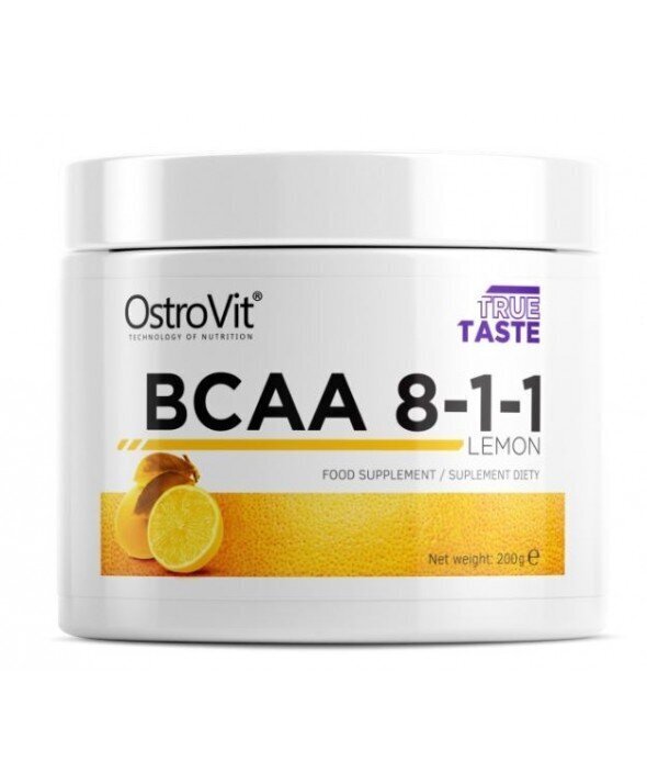 Aminorūgštys OstroVit BCAA 8-1-1 Citrininis, 200 g цена и информация | Aminorūgštys | pigu.lt