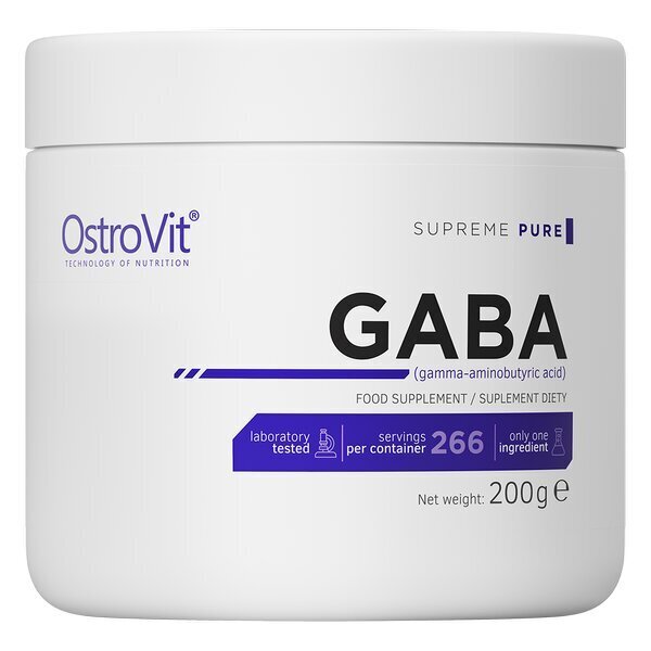 Aminorūgštys OstroVit Supreme Pure Gaba, 200 g цена и информация | Aminorūgštys | pigu.lt