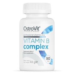 Maisto papildas OstroVit Vitamin B Complex, 90 tablečių kaina ir informacija | Vitaminai, maisto papildai, preparatai gerai savijautai | pigu.lt