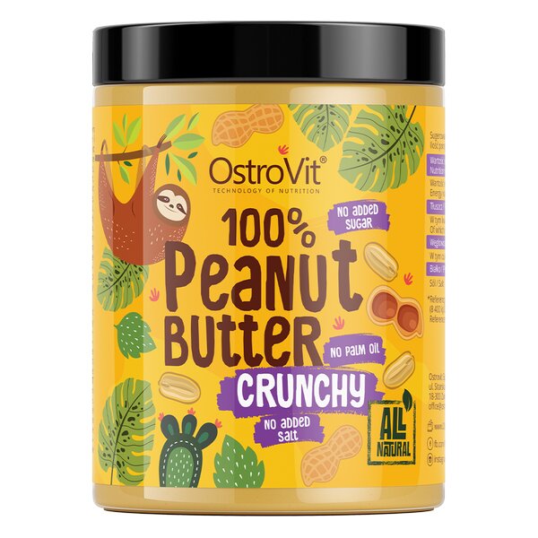 Riešutų užtepas OstroVit Peanut Butter, 1 kg kaina ir informacija | Funkcinis maistas (supermaistas) | pigu.lt