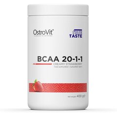 Аминокислоты OstroVit BCAA 20-1-1 Клубника, 400 г цена и информация | Аминокислоты | pigu.lt