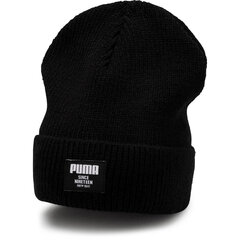 Kepurė moterims Puma Ribbed classic beanie Puma 02170901, juoda kaina ir informacija | Kepurės moterims | pigu.lt