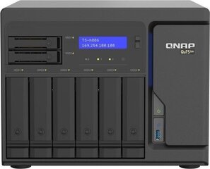 Qnap TS-H886-D1622-16G цена и информация | Жёсткие диски (SSD, HDD) | pigu.lt
