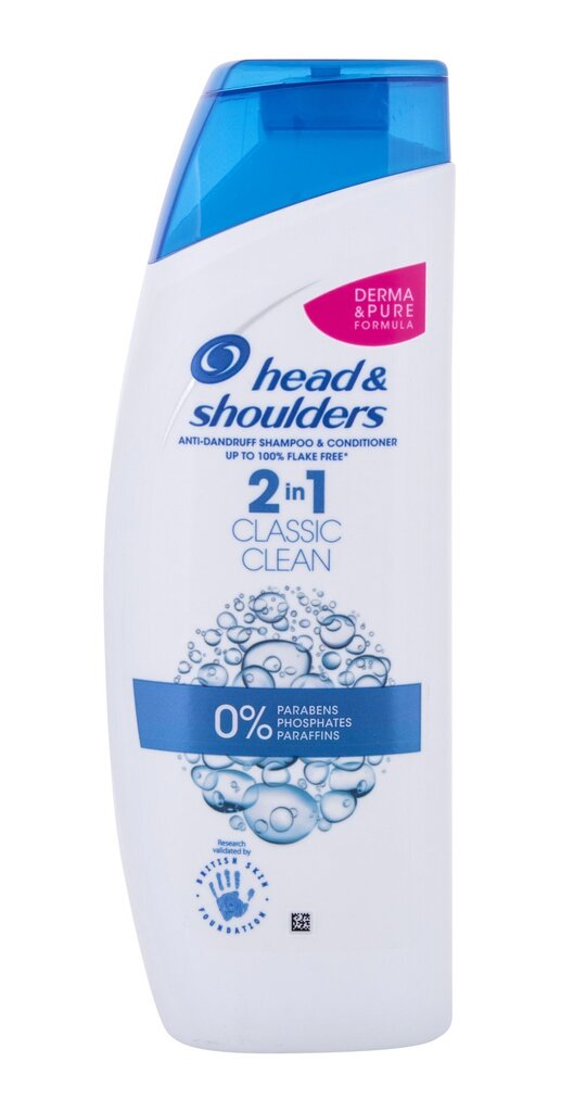 Šampūnas nuo pleiskanų Head&Shoulders Classic Clean 2in1 450 ml kaina ir informacija | Šampūnai | pigu.lt