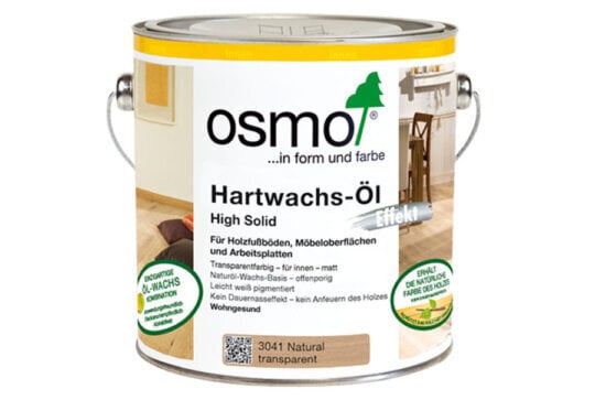 Aliejus su kietaisiais vaškais Osmo Natural Effect 3041, natūralus efektas, matinis, 2,5 l цена и информация | Impregnantai, priežiūros priemonės | pigu.lt