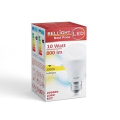 Led lemputė Bellight BELL001 E27 A60 10W 3000K 800LM kaina ir informacija | Elektros lemputės | pigu.lt