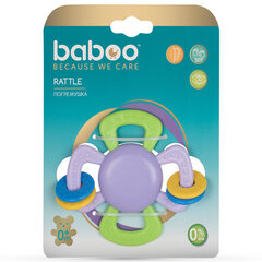 Baboo barškutis, 0+ mėn, Gėlė kaina ir informacija | Žaislai kūdikiams | pigu.lt