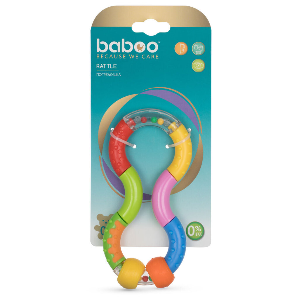 Baboo barškutis, 0+ mėn, Galvosūkis kaina ir informacija | Žaislai kūdikiams | pigu.lt