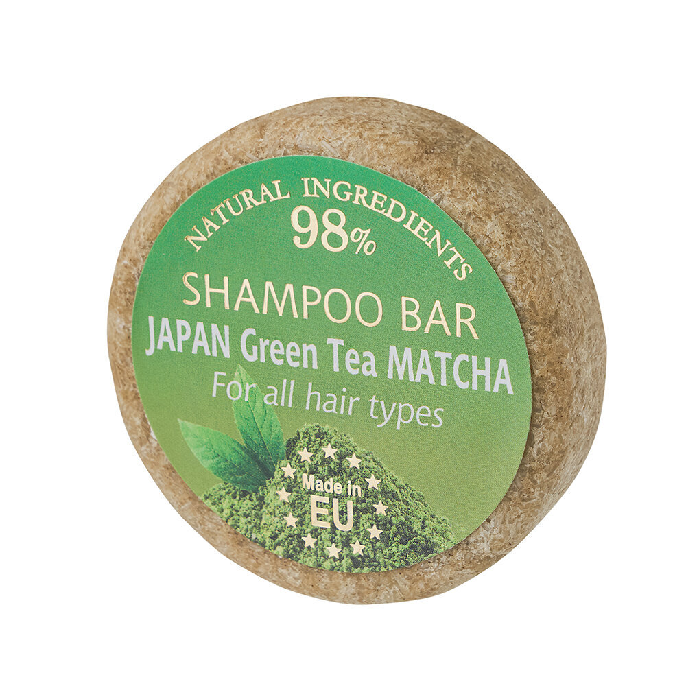 Kietas šampūnas Green Tea Matcha Saules Fabrika, 60g kaina ir informacija | Šampūnai | pigu.lt