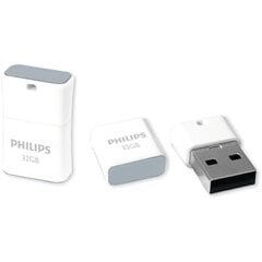 USB флешка Philips FM32FD85B/10 32GB USB 2.0 Pico Edition Grey цена и информация | USB накопители | pigu.lt