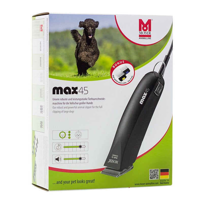 Moser Max 45 kaina ir informacija | Plaukų kirpimo mašinėlės | pigu.lt