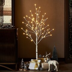 LED medis Beržas, 150 cm kaina ir informacija | Kalėdinės dekoracijos | pigu.lt