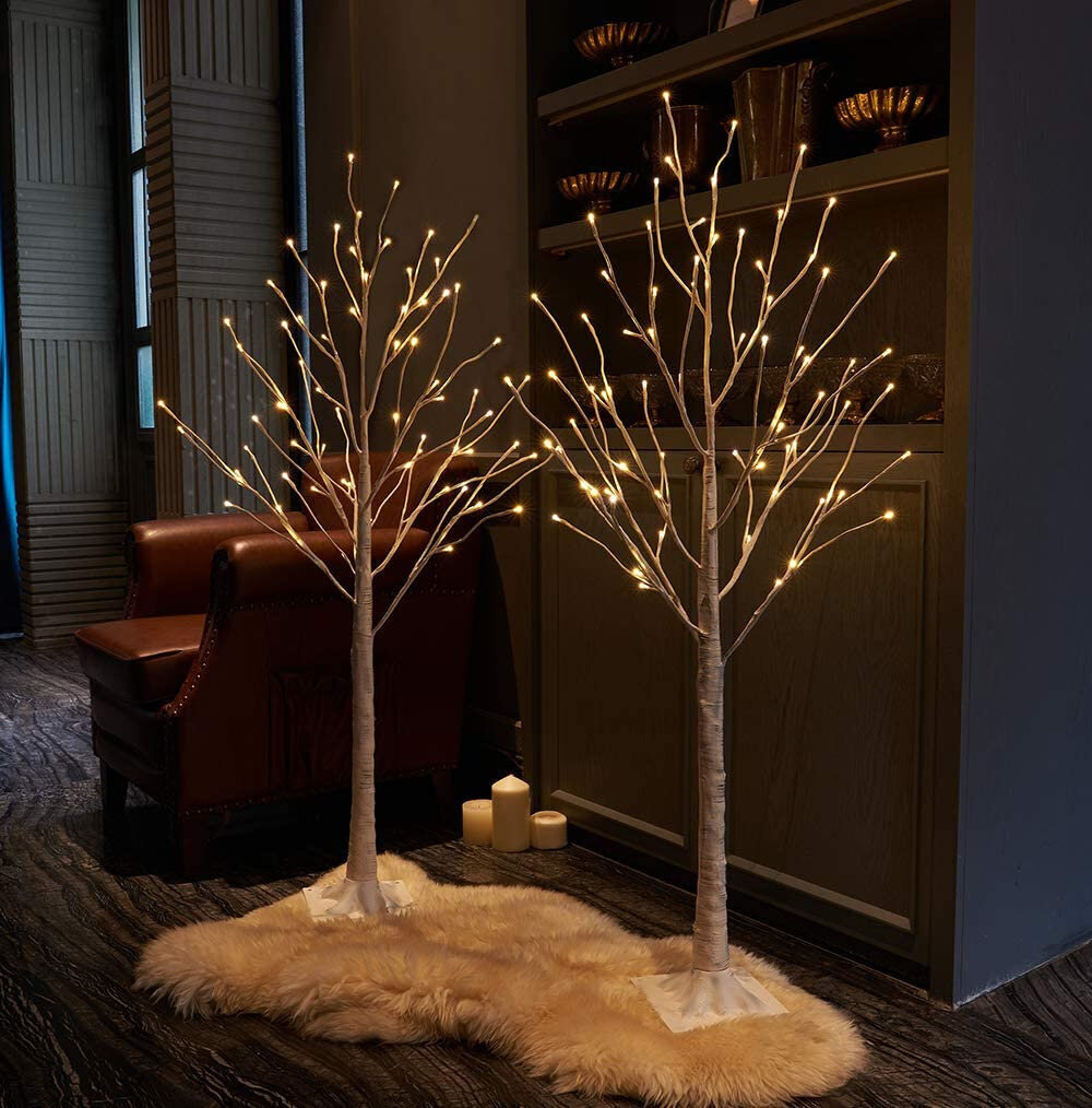 LED medis Beržas, 180 cm цена и информация | Kalėdinės dekoracijos | pigu.lt