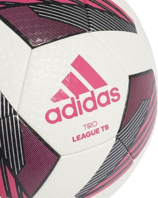 Futbolo kamuolys adidas Tiro League TB FS0375, balta/rožinė kaina ir informacija | Futbolo kamuoliai | pigu.lt