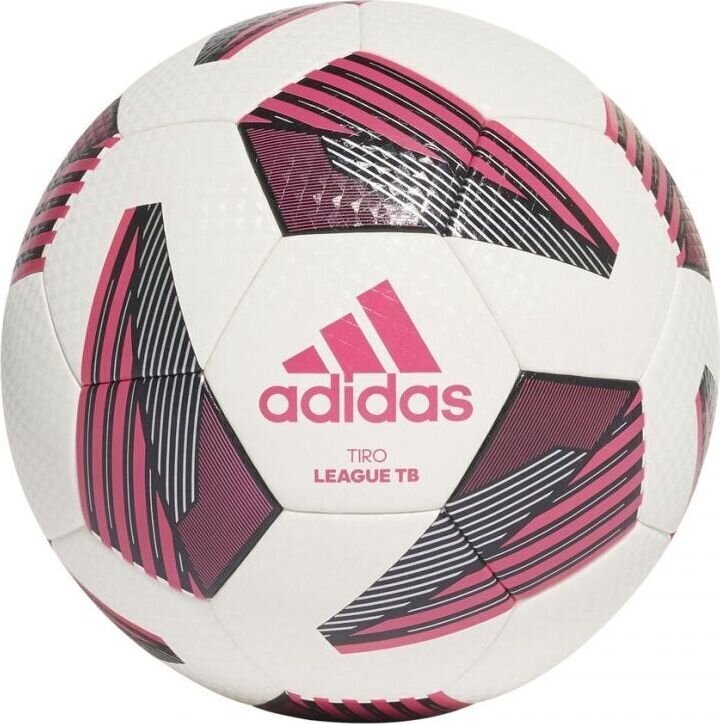 Futbolo kamuolys adidas Tiro League TB FS0375, balta/rožinė kaina ir informacija | Futbolo kamuoliai | pigu.lt