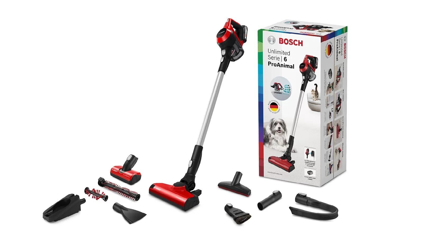 Bosch Serie 6 Unlimited ProAnimal BBS61PET2 kaina ir informacija | Dulkių siurbliai-šluotos | pigu.lt