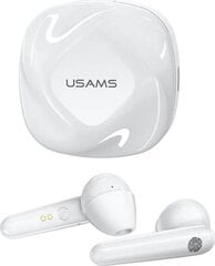 Usams BHUSD01 SD серии True Stereo BT 5.0 Беспроводные Hi-Fi Наушники с с сенсорным управлением / HD Микр. и Зарядным Чехлом Белые цена и информация | Теплая повязка на уши, черная | pigu.lt