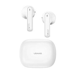 USAMS Słuchawki Bluetooth 5.0 TWS SM series bezprzewodowe biały|white BHUSM01 (US-SM001) цена и информация | Теплая повязка на уши, черная | pigu.lt