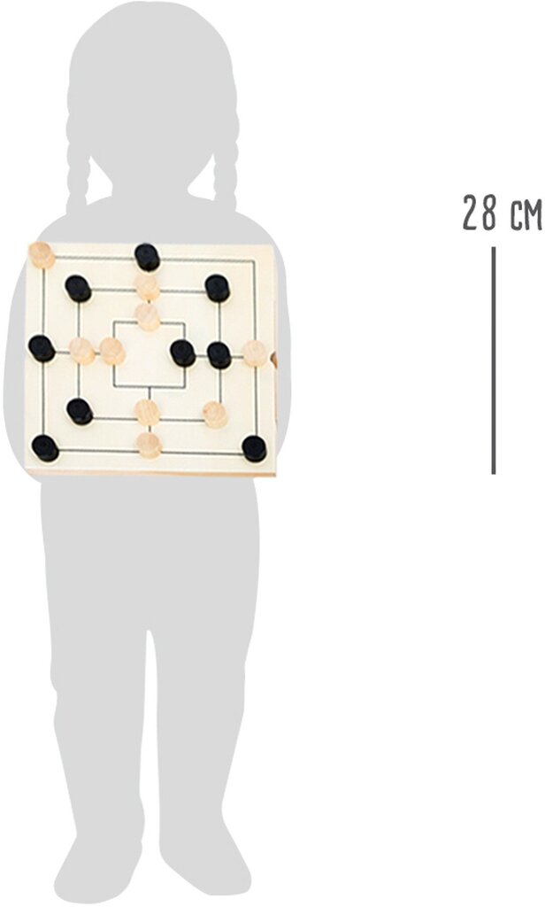 Stalo žaidimų rinkinys 3 IN 1 (Draughts, Nine Men´s Morris, Šachmatai) kaina ir informacija | Lavinamieji žaislai | pigu.lt