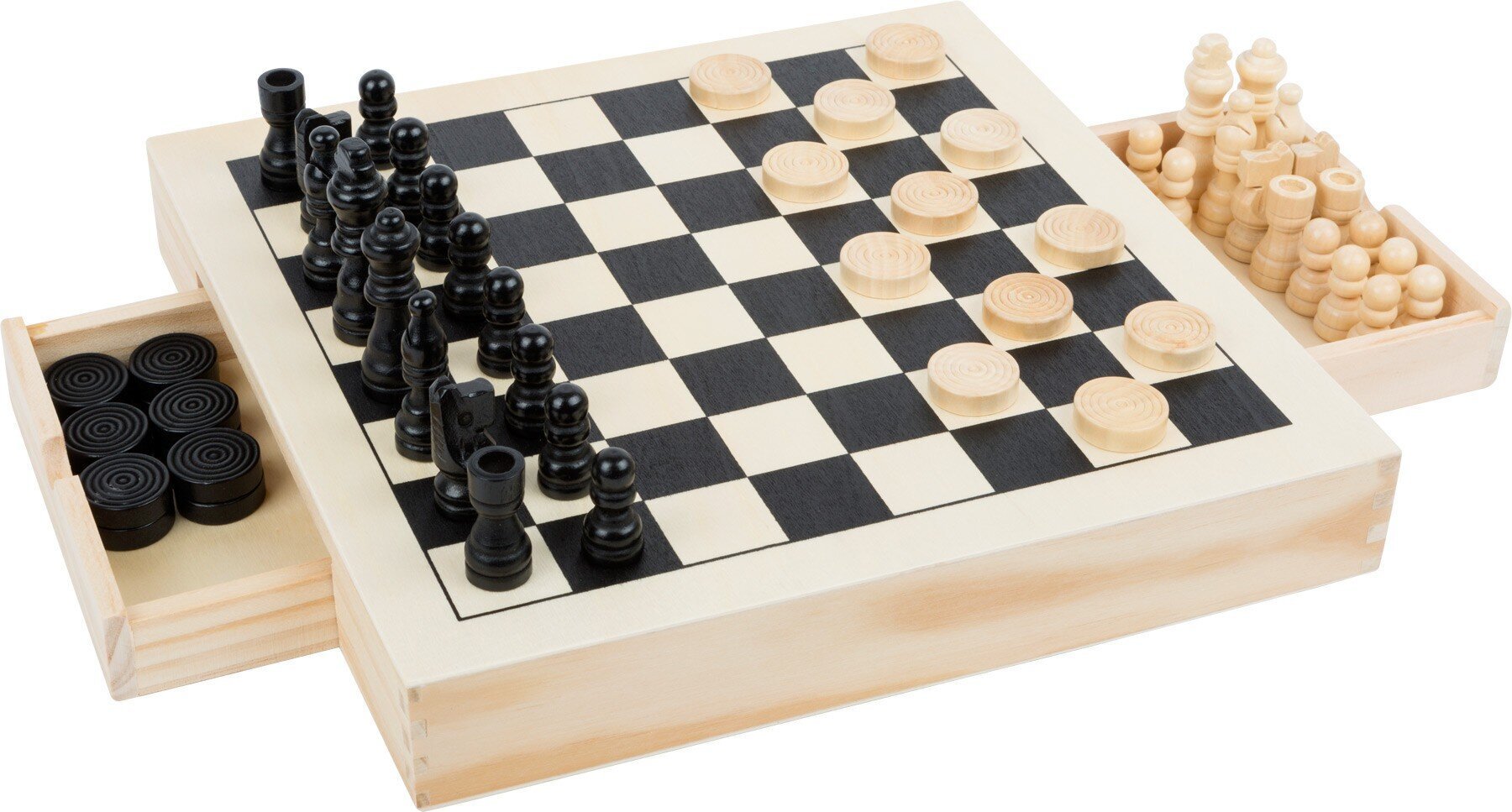 Stalo žaidimų rinkinys 3 IN 1 (Draughts, Nine Men´s Morris, Šachmatai) kaina ir informacija | Lavinamieji žaislai | pigu.lt