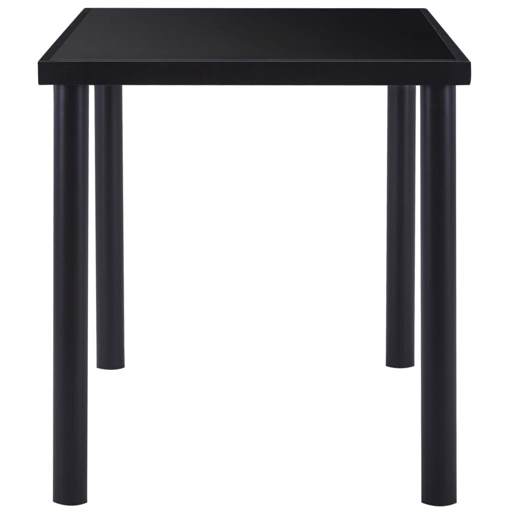 Valgomojo stalas, 140x70x75cm, juodas kaina ir informacija | Virtuvės ir valgomojo stalai, staliukai | pigu.lt