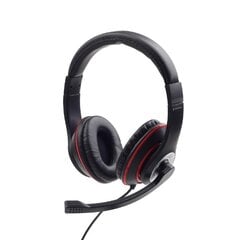 Gembird Stereo headset MHS-03-BKRD Built-in microphone, Headband цена и информация | Теплая повязка на уши, черная | pigu.lt