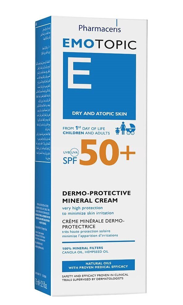 Mineralinis veido ir kūno kremas Pharmaceris Emotopic, SPF50, 75 ml цена и информация | Veido kremai | pigu.lt