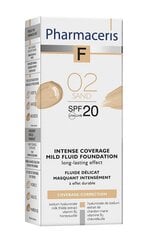 Интенсивно покрывающая база для макияжа Pharmaceris F Intensive Coverage, SPF20, 30 мл цена и информация | Пудры, базы под макияж | pigu.lt