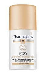 Интенсивно покрывающая база для макияжа Pharmaceris F Intensive Coverage, SPF20, 30 мл цена и информация | Пудры, базы под макияж | pigu.lt