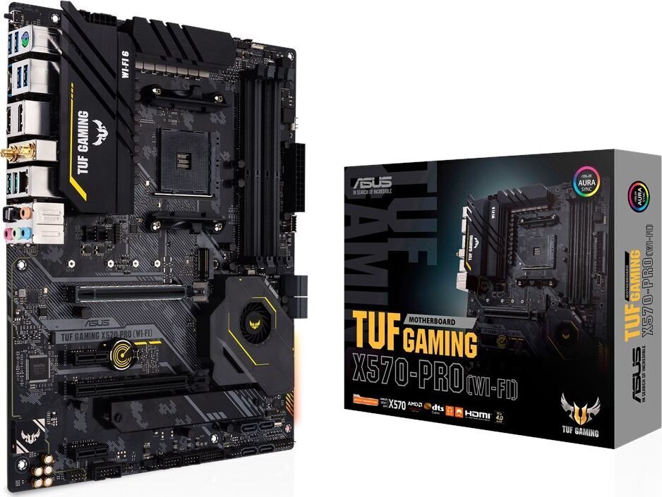 Asus TUF Gaming X570-Pro (WI-FI) цена и информация | Pagrindinės plokštės | pigu.lt