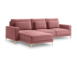 Мягкий угол Interieurs86 Seine, розовый/золотистого цвета цена и информация | Угловые диваны | pigu.lt