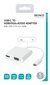 Deltaco USB-C adapteris, HDMI / VGA / Audio / USB-C, 100W USB-C PD 3.0, Baltas kaina ir informacija | Adapteriai, USB šakotuvai | pigu.lt