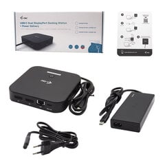 i-Tec C31DUALDPDOCKPD65W kaina ir informacija | Adapteriai, USB šakotuvai | pigu.lt