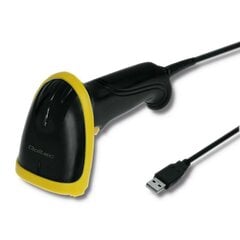 Qoltec 50860 Wired Laser Barcode Scanner 1D | USB цена и информация | Смарттехника и аксессуары | pigu.lt