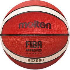 Мяч баскетбольный Molten B5G2000 FIBA, размер 5 цена и информация | Баскетбольные мячи | pigu.lt