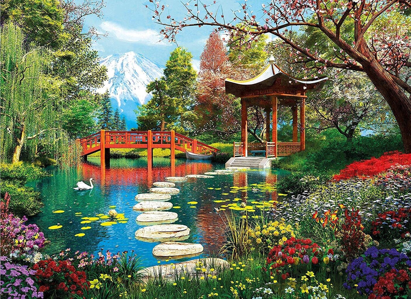 Dėlionė Clementoni High Quality Fuji Garden 1000 d. kaina ir informacija | Dėlionės (puzzle) | pigu.lt