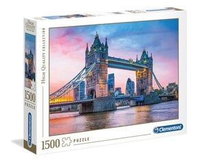 Dėlionė Clementoni High Quality Tower Bridge Sunset 1500 d. kaina ir informacija | Dėlionės (puzzle) | pigu.lt