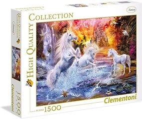 Головоломка Clementoni High Quality Wild Unicorns 1500 д. цена и информация | Пазлы | pigu.lt