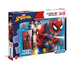 Головоломка Clementoni Super Color Maxi Spider-Man 24 д. цена и информация | Пазлы | pigu.lt