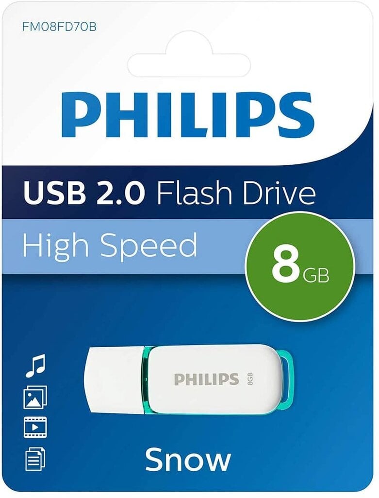 Philips Snow Edition USB 2.0 8GB kaina ir informacija | USB laikmenos | pigu.lt