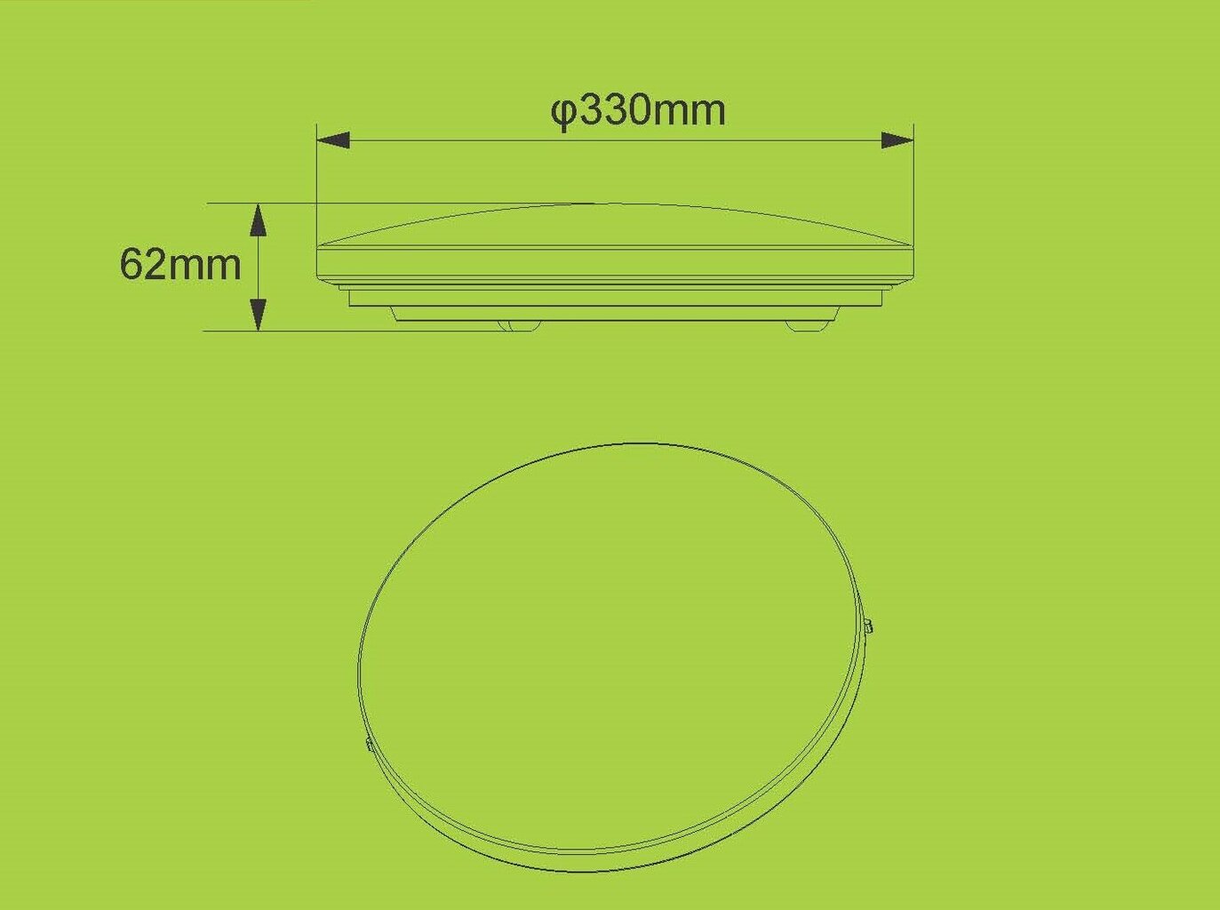 LED šviestuvas G.LUX GR-LED-ROUND-24W kaina ir informacija | Lubiniai šviestuvai | pigu.lt