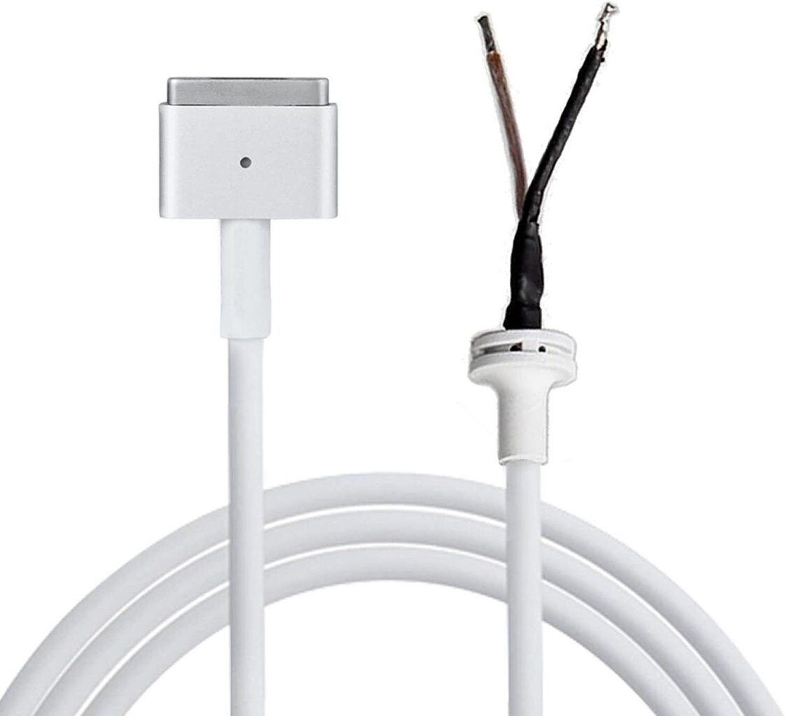Maitinimo kabelis Apple Magsafe 2 DC, skirtas Mcbook AIR/PRO nešiojamiems kompiuteriams, „T“ formos, 1.7m, baltas цена и информация | Kabeliai ir laidai | pigu.lt