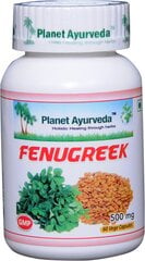 Пищевая добавка Fenugreek Planet Ayurveda, 60 капсул цена и информация | Витамины, пищевые добавки, препараты для хорошего самочувствия | pigu.lt