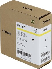Чернильный картридж CANON PFI-110, желтый цена и информация | Картриджи для струйных принтеров | pigu.lt